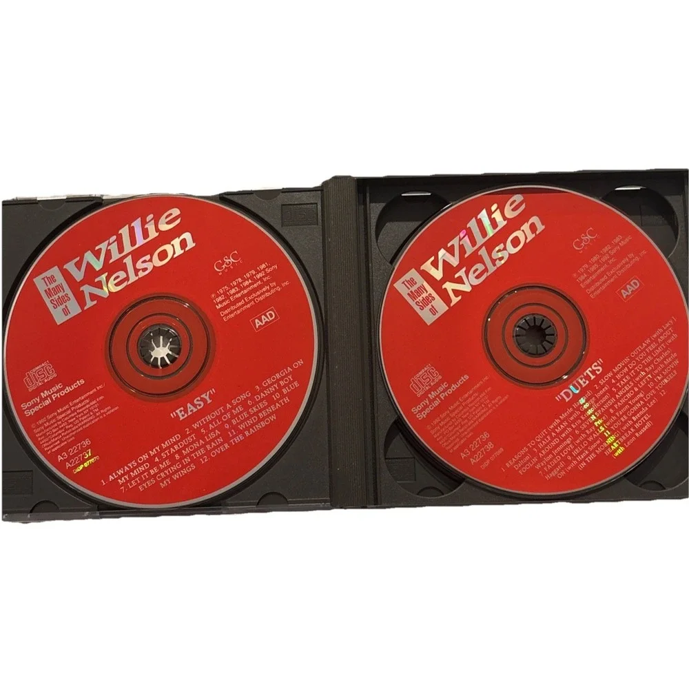 Willie Nelson The Many Sides Of 3 CD Box‎ Set 1992 Sony Music Classic Country